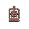 Estampe Boucle d'oreille 1,4x2,1 cm cuivr� vieilli x1