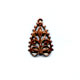 Breloque Estampe 10x10,7 mm cuivr� vieilli x1
