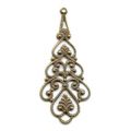 Estampe Boucle d�oreille 1,8x4 cm bronze x1