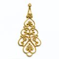 Estampe Boucle d�oreille 1,8x4 cm dor� x1