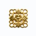 Estampe carr�e 1,5x1,5 cm dor� x1