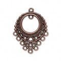 Estampe pendentif 33x25 mm cuivr� vieilli x1