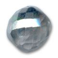 Facette 16 mm Crystal/Argent x1