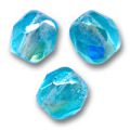Facettes 3 mm Aquamarine AB x50