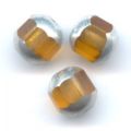 Facetadas Barrocas 6 mm Topaz Plata x25