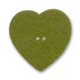 Coeur en feutrine 40 mm Olivine x1