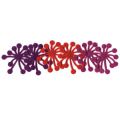 Assortiment design en feutrine Rouge/Violet/Purple x6