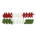 Assortiment de formes de No�l en feutrine x24
