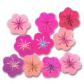 Cama�eu de fleurs autocollantes 20 mm Rose x10