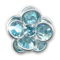 Flor 17 mm Aquamarine x1