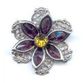Flor 27 mm Burgundy/Light Topaz x1