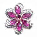 Flor 27 mm Fuchsia/Light Rose x1