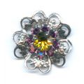 Redonda 17 mm Amethyst/Light Topaz x1