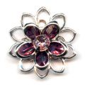 Flor 20 mm Amethyst/Light Amethyst x1