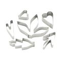 Set de 6 emporte-pi�ces feuilles et coeurs