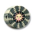Palets Fimo 10x4 mm noir/jaune x15