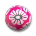 Rondes Fimo 12 mm fuschia/rose x8