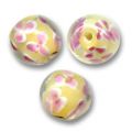 Rondes 12 mm Jaune x4