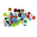 Assortiment de millefiori Murano 4/5 mm Transparent x 50g