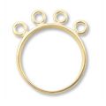 Bague 4 anneaux Gold filled 14 carats Taille 51 1/2 x1