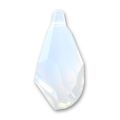 Goutte Polygone 6015 17 mm White Opal x1