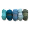 Assortiment de laine � feutrer Bleu