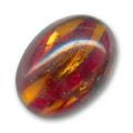 Cabochon artisanal 18x13 mm Topaz/Ruby