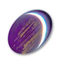 Cabochon ovale 18x13 mm Purple/Gold x1