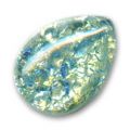 Cabochon artisanal 25x18 mm