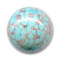 Cabochon artisanal 20 mm Matrix Turquoise