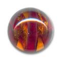 Cabochon artisanal 20 mm Topaz/Ruby