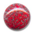 Cabochon artisanal 25 mm Matrix Coquelicot