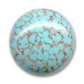 Cabochon artisanal 25 mm Matrix Turquoise