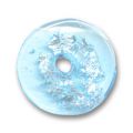 Donuts feuille d'argent 26 mm Aquamarine
