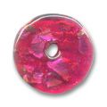 Donuts feuille d'argent 26 mm Fuchsia