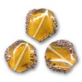 Hexagone d�cor cuivr� 14x10 mm Topaz