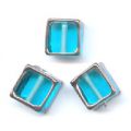 Carr� d�cor cuivr� 10 mm Aquamarine