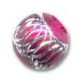 Perles aluminium  6 mm Fuschia x15