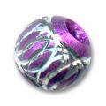 Perles aluminium  6 mm Violet x15
