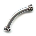 Tube travaill� 25x3 mm en Argent 925 x1