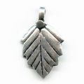Breloque feuille en Argent 18x13 mm x1