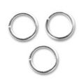 Anneaux ouverts  6x1 mm en Argent 925 x10