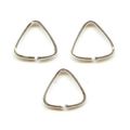 Anneaux ouverts triangulaires 6x6x0.7 mm en Argent 925 x20