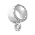 Attache pendentif rond Argent 925 x1