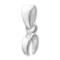 Attache pendentif bout fin 10 mm en Argent 925 x1