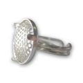 Anillo con regadera 15 mm Plata 925 x1