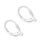Dormeuses fleur de lys en Argent 925 x2