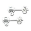 Clous d'oreilles boule 5 mm en Argent 925 x2