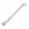 Chainette d'extension coeur 55 mm Argent 925