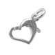 Fermoir coeur 13 mm Argent 925 x1